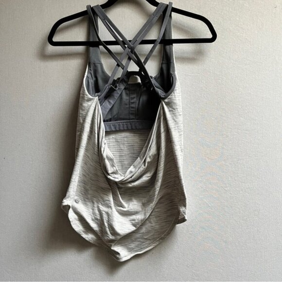 Lululemon Free To Be Serene Medium Support Tank 2 In 1 tank and sports bra Sz 4 - Picture 4 of 9